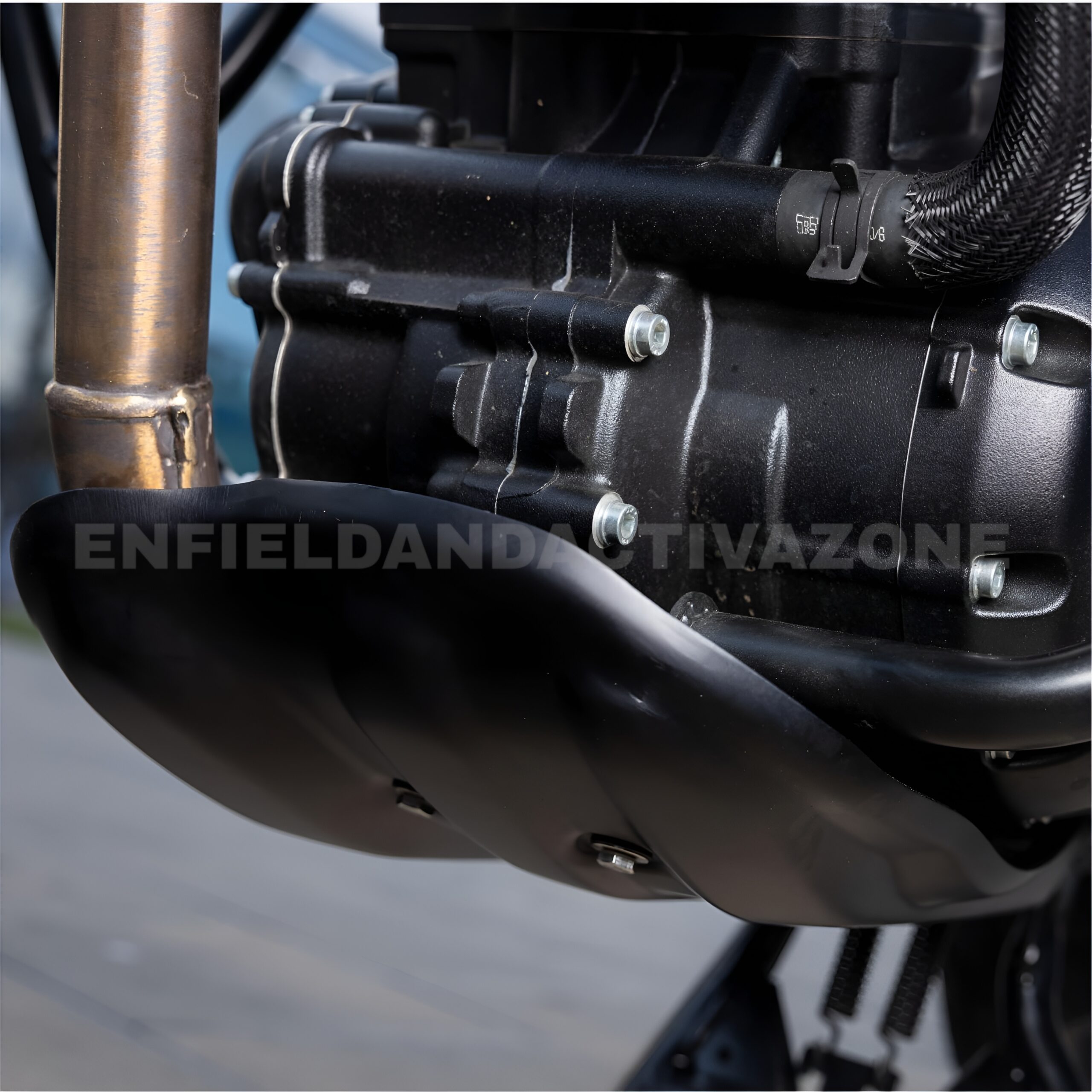 Royal Enfield Guerrilla 450 Black Sump Guard Genuine Motorcycle Accessories (GMA) | KXA00491 - Image 3