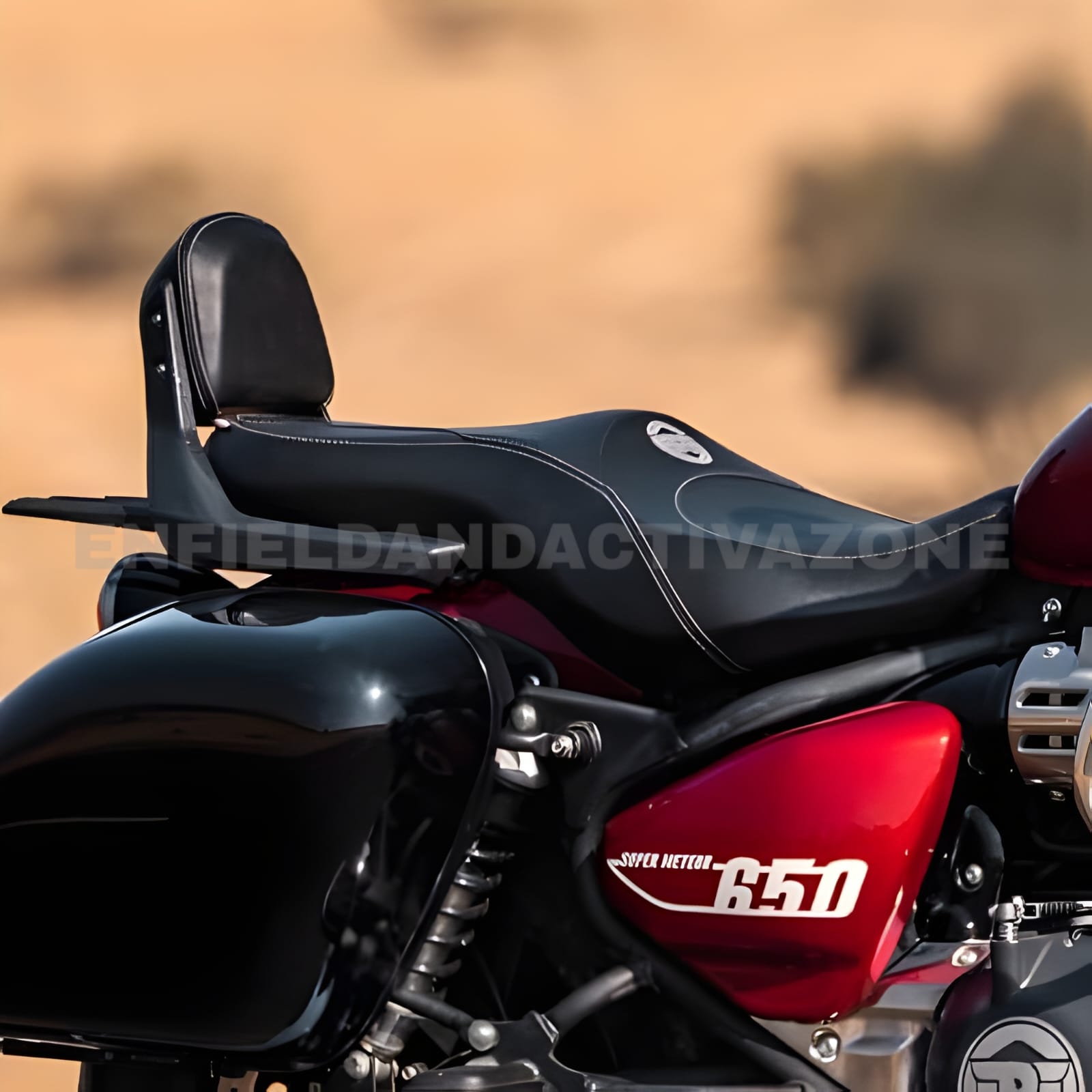 Royal Enfield Super Meteor 650 Dual Seat & Backrest Kit Genuine Motorcycle Accessories (GMA) | KXQ00036 - Image 3