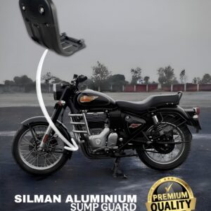 EAZ Royal Enfield Battalion Black 5-Piece Accessories Combo | Sump Guard, Leg Guard, Backrest, Seat Cover & Grip Cover