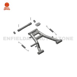 Royal Enfield Bullet 350 500 UCE Main Stand With Spindle Kit Black | 888254