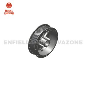 Royal Enfield RAJ00031/A Front Hub Brake Drum - Texture Silver | Bullet 350 KS Genuine OEM