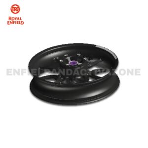 Royal Enfield RAT00519/A Rear Rim Assy with Sticker – Grey | Hunter 350 Genuine OEM