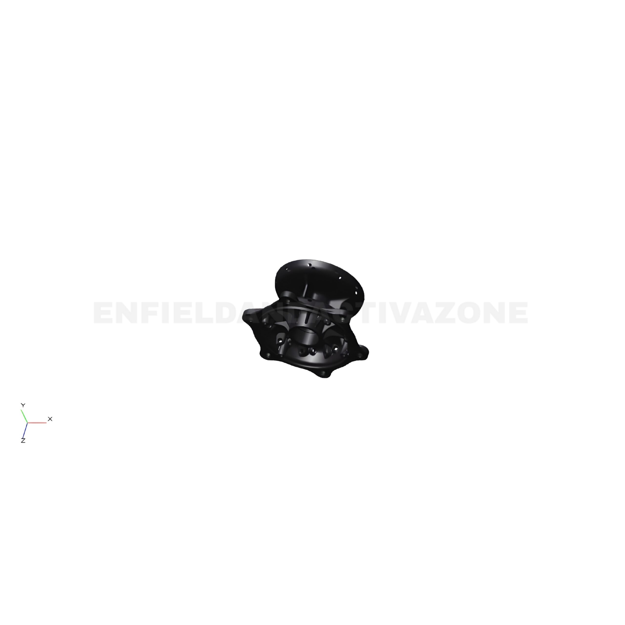 Royal Enfield Classic 350 500 & Bullet 350 ES Front Wheel Hub Black | Genuine Hub | 801629 - Image 3