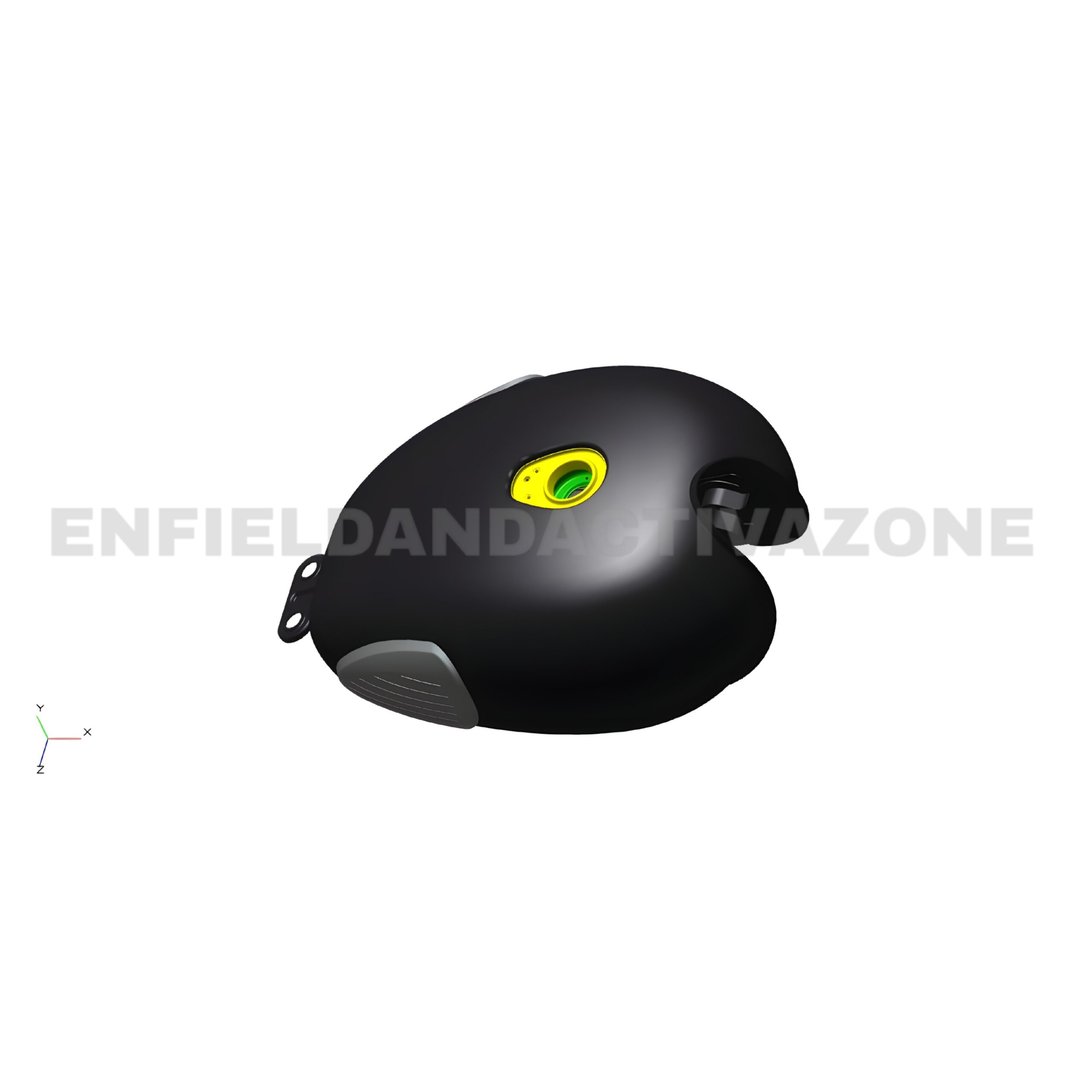 Royal Enfield RAK00854/A Fuel Tank With Sticker - Gun Grey | Classic 350 ABS BS6 Genuine OEM - Image 2