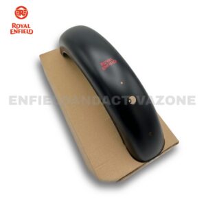 Royal Enfield RAQ00401/A Rear Mudguard with Sticker – Stealth Black Red | Classic 350 ABS BS6 Genuine OEM