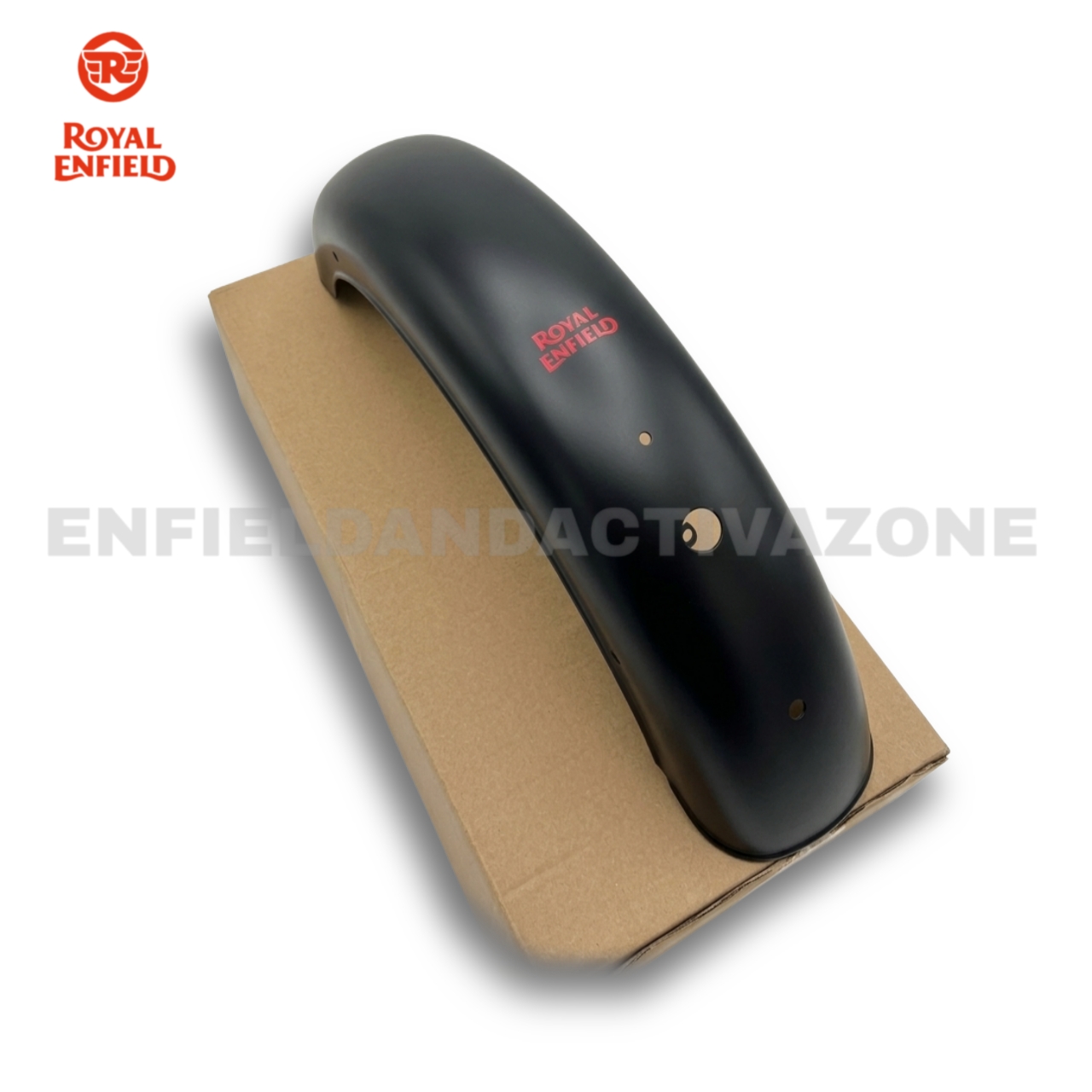 Royal Enfield RAQ00401/A Rear Mudguard with Sticker – Stealth Black Red | Classic 350 ABS BS6 Genuine OEM - Image 2