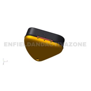 Royal Enfield RAV00278/A Air Filter Box Assy with Chrome Sticker | Bullet X 350 ES ABS BS4 Genuine OEM