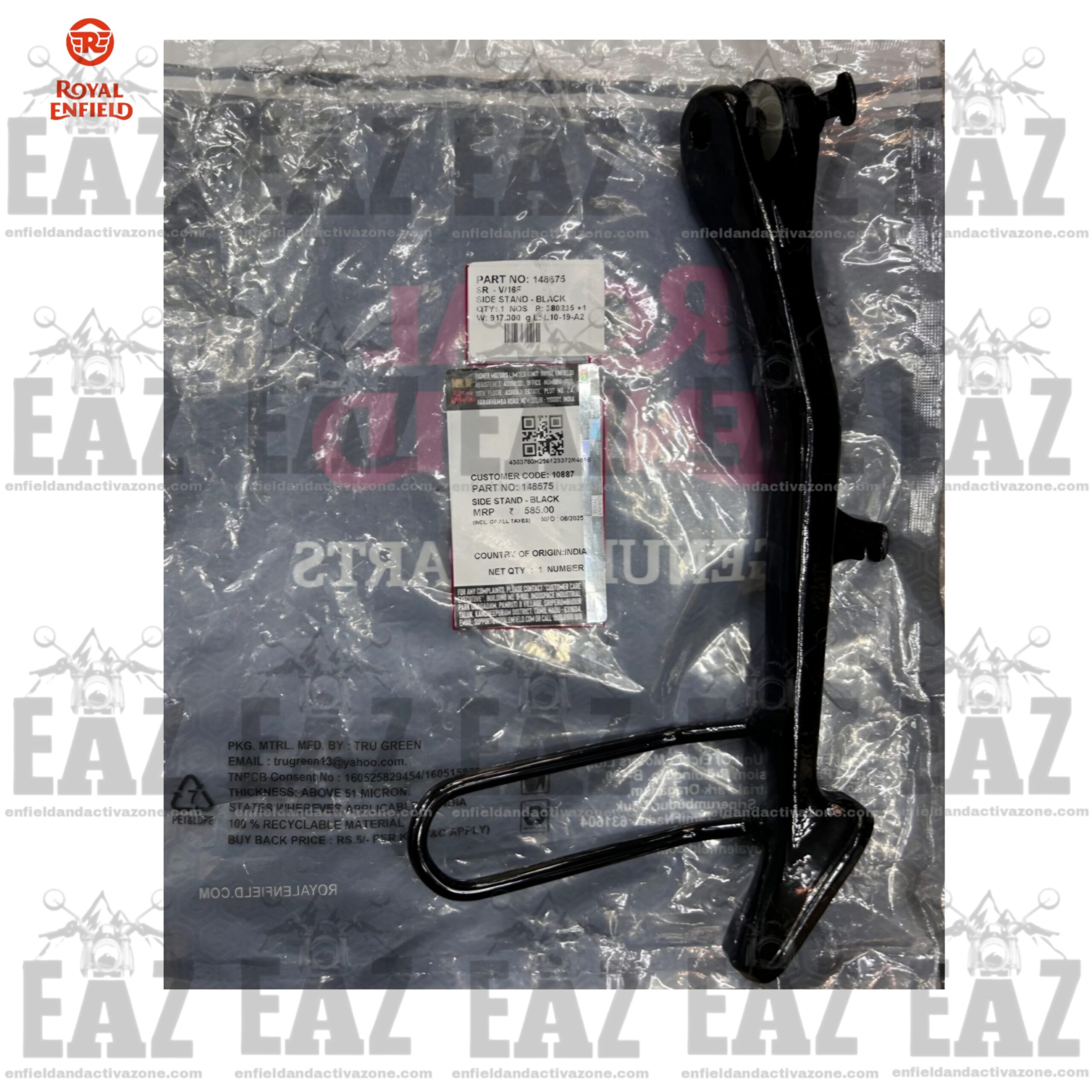 Royal Enfield 148675 Side Stand Black | Interceptor 650 & Continental GT 650 Genuine OEM - Image 3