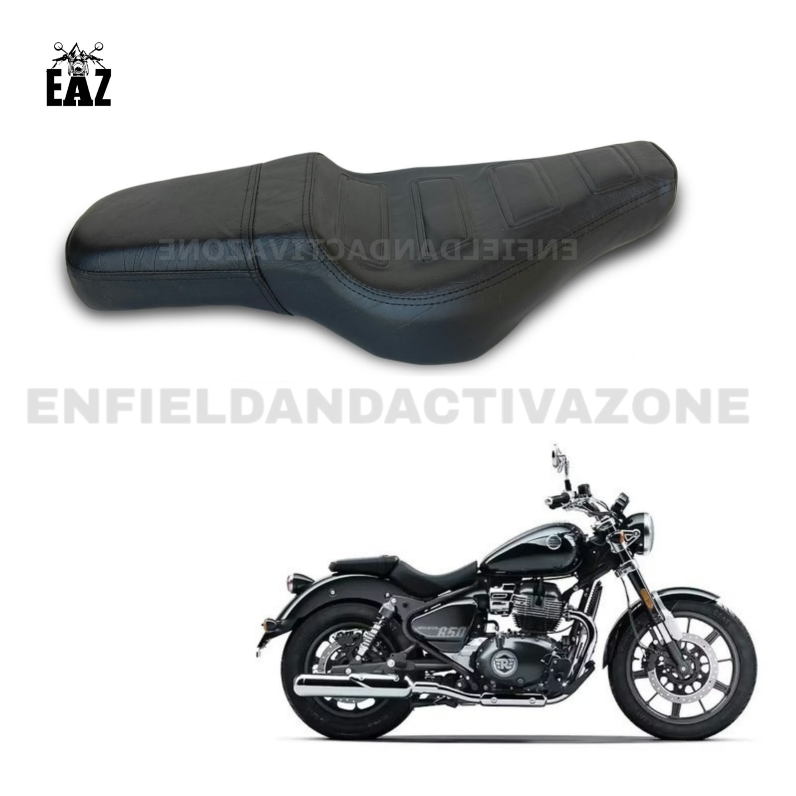 EAZ Comfortable Seat for Royal Enfield Super Meteor 650 – Premium Cruiser Seat Upgrade