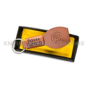 EAZ Royal Enfield Key Ring | Leather Keychain with Royal Enfield Logo