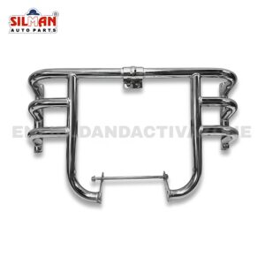EAZ Silman Airfly Leg Guard Chrome Polish CP LGB68 1.25" | Royal Enfield Classic Reborn, Meteor & New Bullet