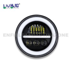HJG Minus 3 Projector 7 Inch 107W LED Headlight | White Yellow DRL