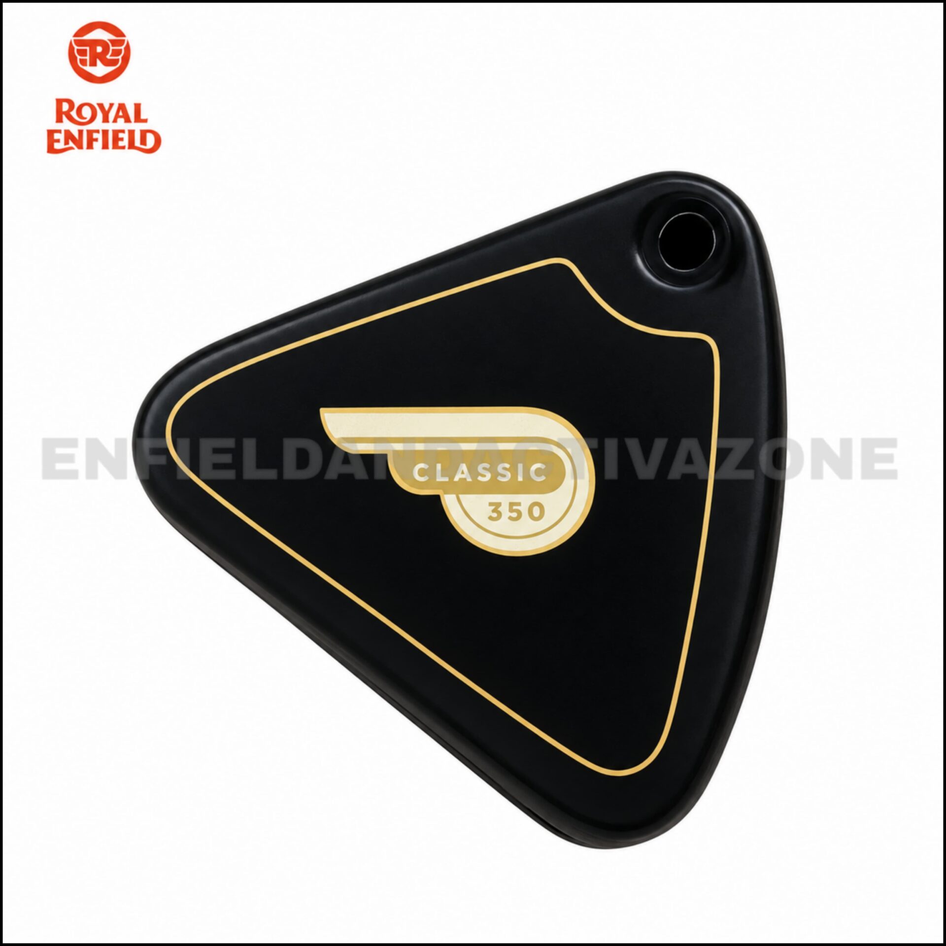 Royal Enfield 801626 Genuine OEM Air Filter Box with Sticker for Classic 350 BS3 & BS4 Black