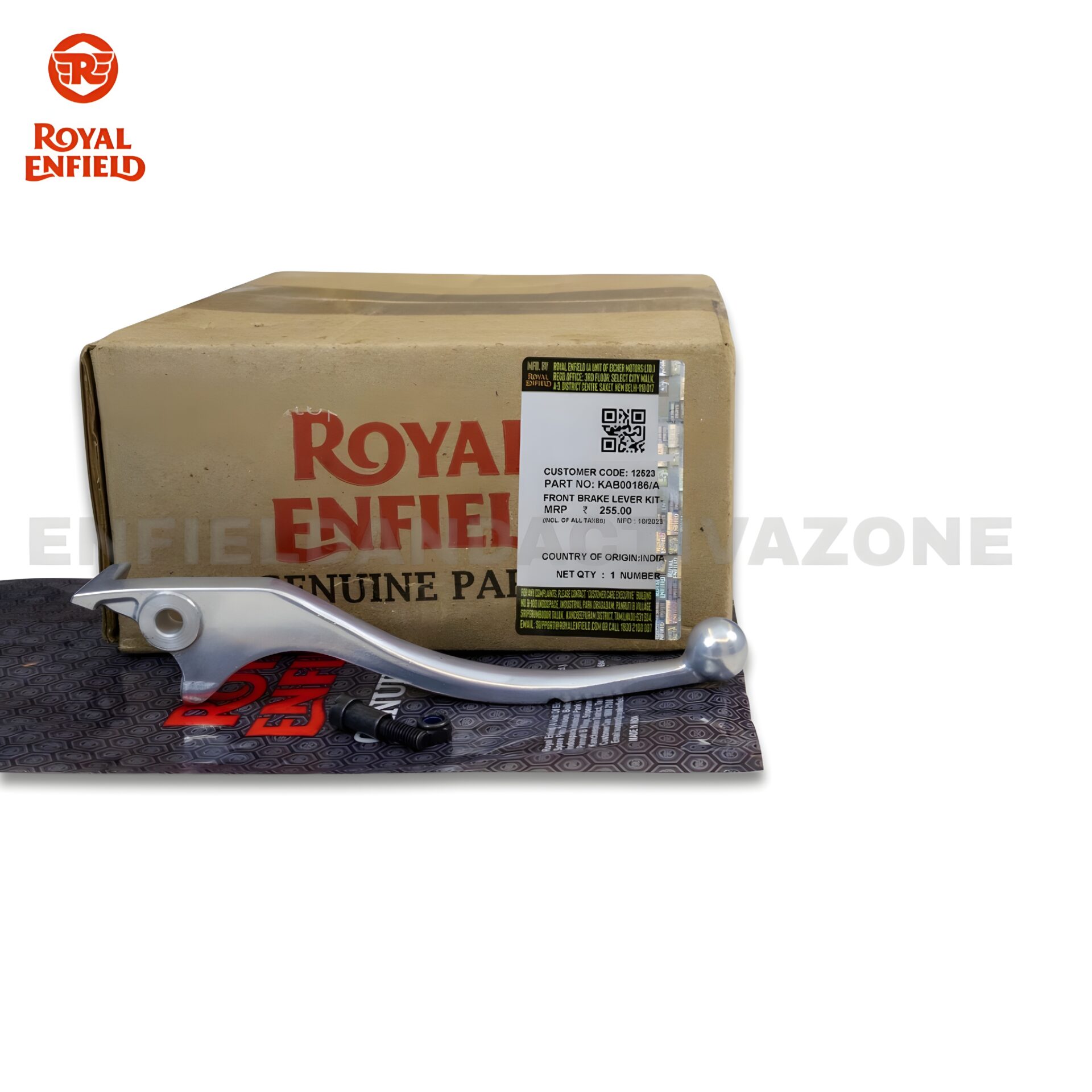 Royal Enfield Himalayan 411 & Scram 411 Front Brake Lever Kit KAB00186/A | Genuine Brake Lever