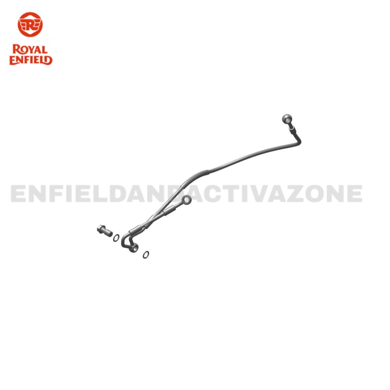 Royal Enfield KAB00276/A Front Brake Hose Pipe Kit P81 for Interceptor 650 & Continental GT 650