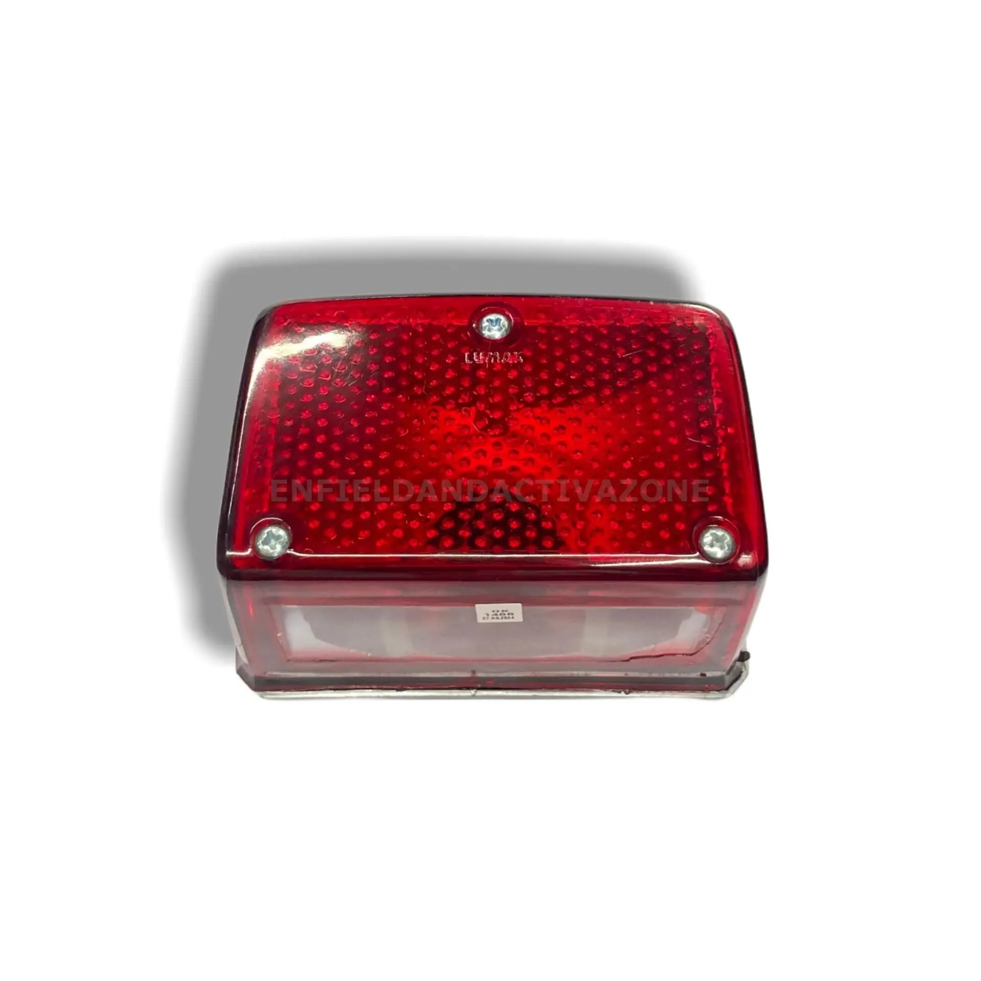 EAZ Old Style Standard Number Plate Combo with Lumax American Backlight & Reflector for Royal Enfield Battalion Black - Image 4