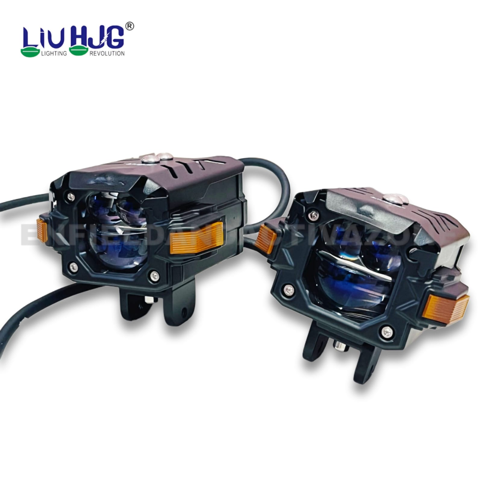 HJG JG-P017 NightBreaker Gorilla Dual Projector Fog Light 120W | White Yellow LED with Red DRL & Amber Hazard - Image 5