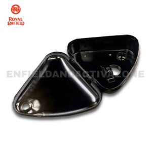 Royal Enfield 801626 Genuine OEM Air Filter Box with Sticker for Classic 350 BS3 & BS4 Black