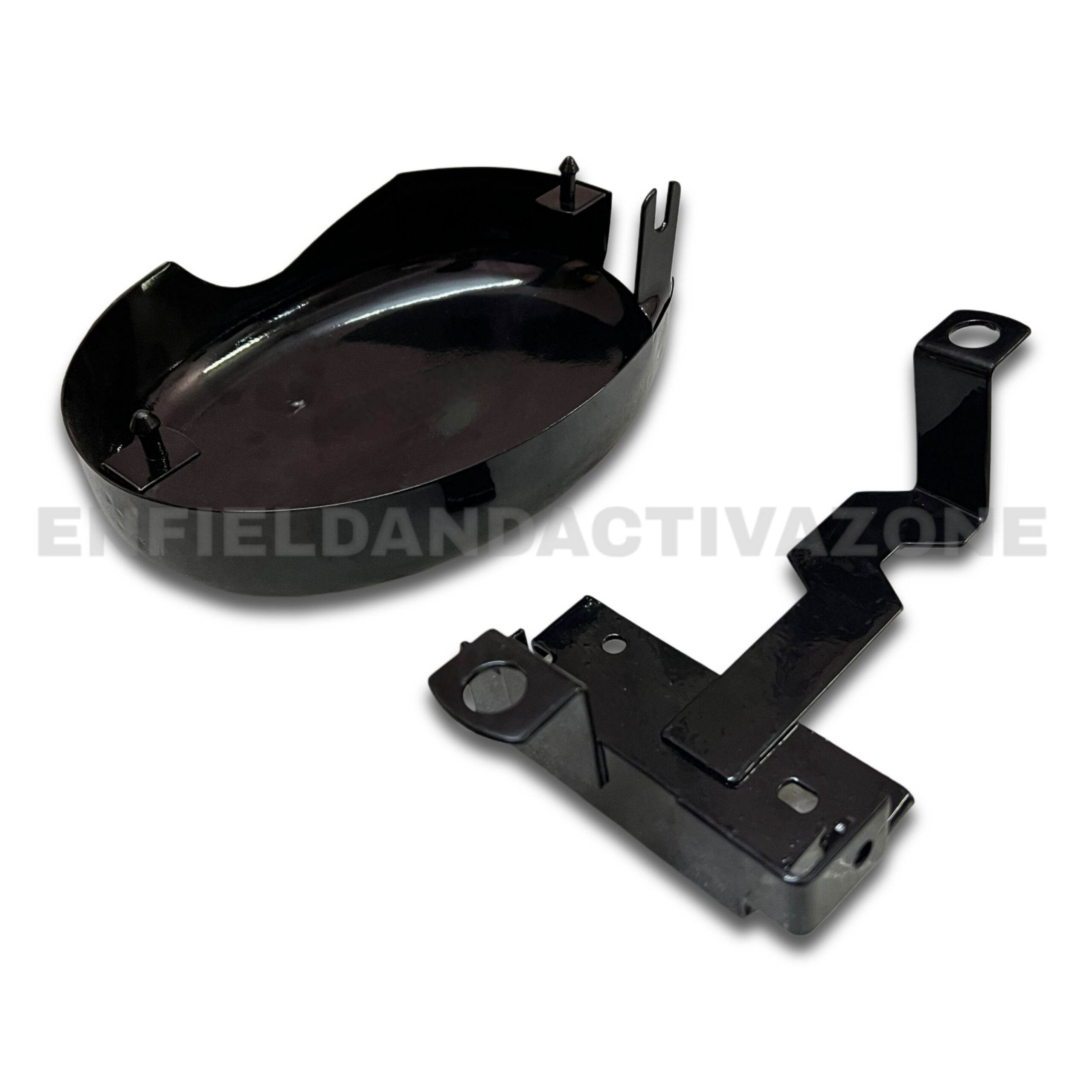 EAZ Resonator Box Cover Oval with Clamp Holder Complete | Royal Enfield Classic 350 BS3 & BS4 - Image 4