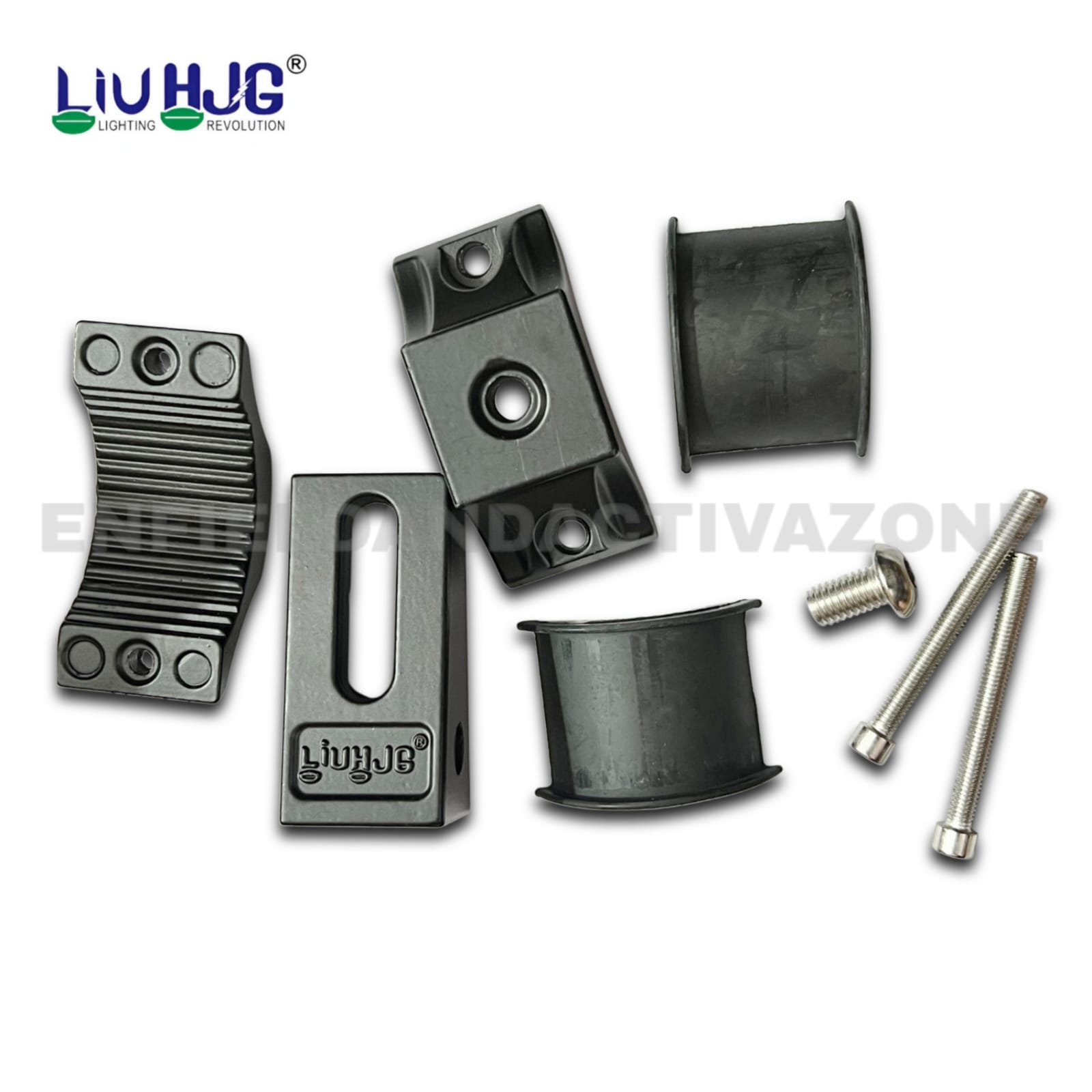 LIU HJG J-S08 Medium Heavy Aluminium Fog Light Clamp | Universal Motorcycle Fog Light Mount - Image 6
