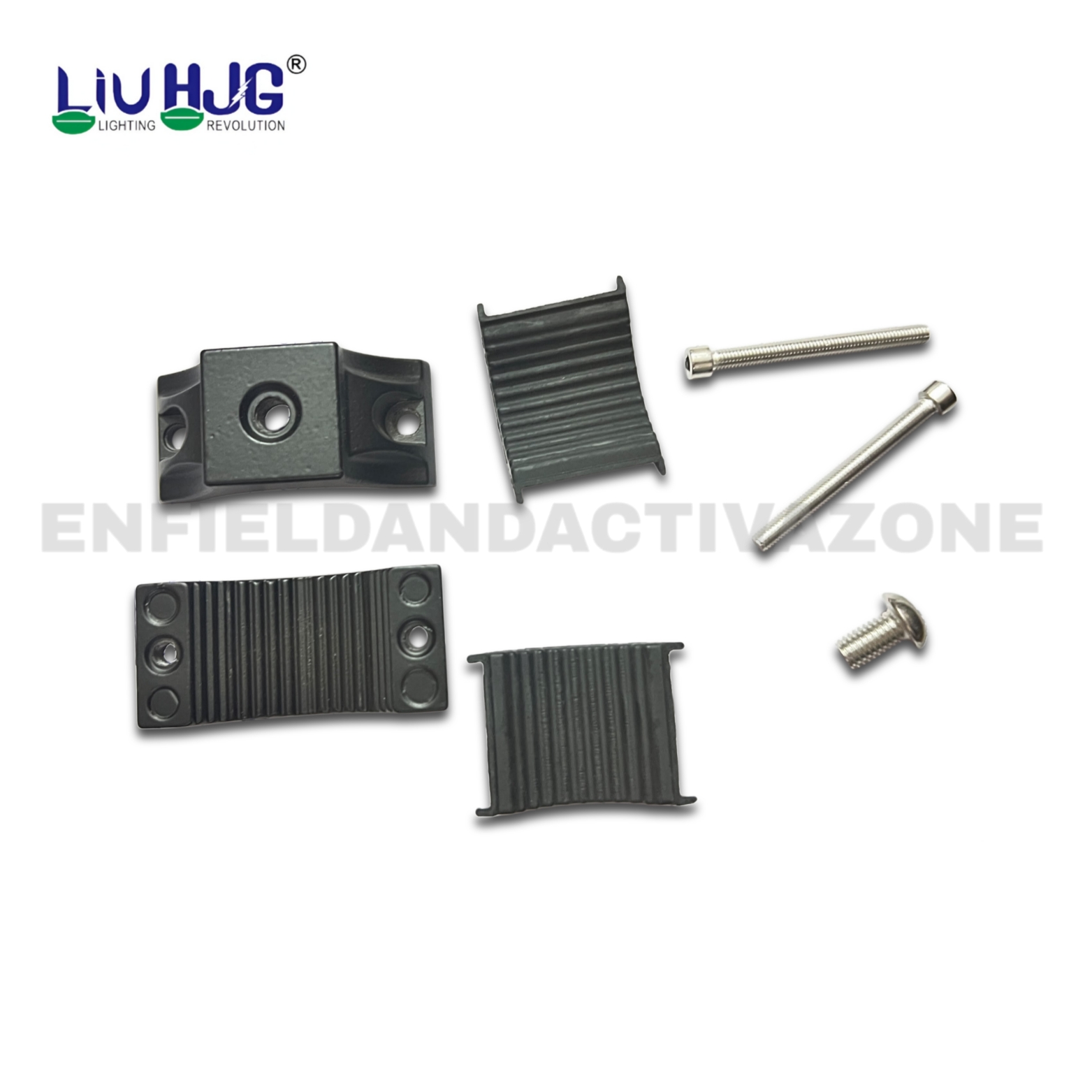 LIU HJG J-S08 Medium Heavy Aluminium Fog Light Clamp | Universal Motorcycle Fog Light Mount - Image 3