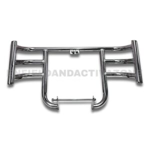 EAZ Silman Airfly Leg Guard Chrome Polish CP LGB68 1.25" | Royal Enfield Classic Reborn, Meteor & New Bullet