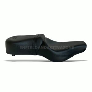 EAZ Harley Model Low Rider Black Seat for Royal Enfield Super Meteor 650 – Long Ride Comfort Seat